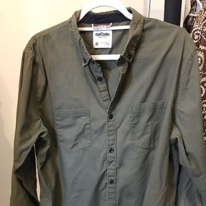 Army green long sleeve shirt